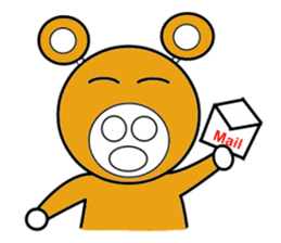 Fun message Sticker Bear robo sticker #3077145