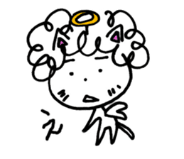 naturally curly cat sticker #3077800