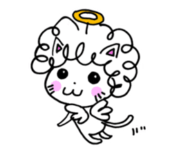 naturally curly cat sticker #3077815