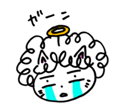 naturally curly cat sticker #3077822