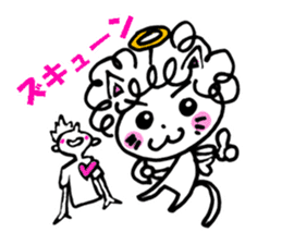 naturally curly cat sticker #3077832