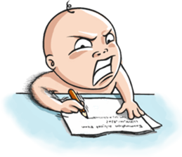 Annoying baby sticker #3078325