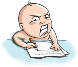 Annoying baby sticker #3078325