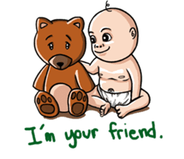 Annoying baby sticker #3078349