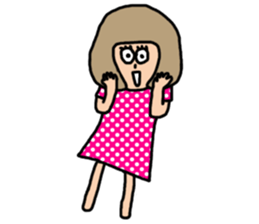 Funny bob girl sticker #3078957