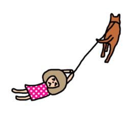 Funny bob girl sticker #3078970