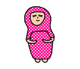 Funny bob girl sticker #3078971