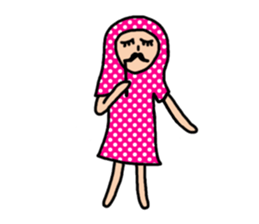 Funny bob girl sticker #3078974