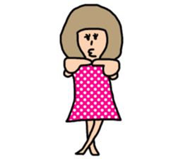 Funny bob girl sticker #3078978