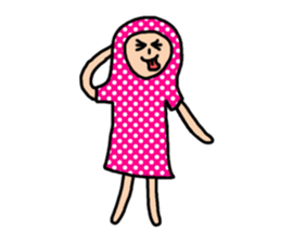 Funny bob girl sticker #3078981