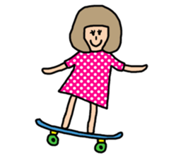 Funny bob girl sticker #3078987