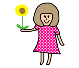 Funny bob girl sticker #3078989