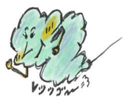 Relax in colored pencil sticker #3079010