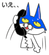 Masked cat3 sticker #3079603