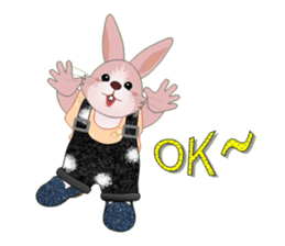 Playful rabbits sticker #3079758