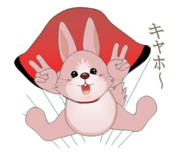 Playful rabbits sticker #3079767