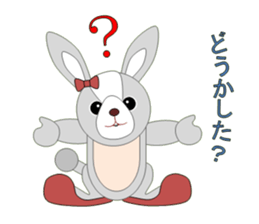 Playful rabbits sticker #3079787