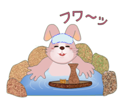 Playful rabbits sticker #3079791