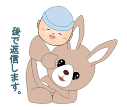 Playful rabbits sticker #3079793