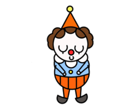 clown and pleasant friends sticker #3079998