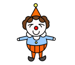 clown and pleasant friends sticker #3080010