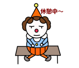clown and pleasant friends sticker #3080017