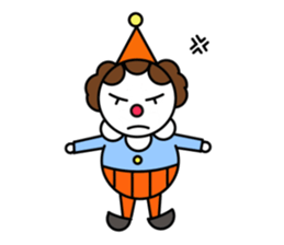 clown and pleasant friends sticker #3080018