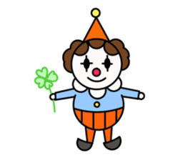 clown and pleasant friends sticker #3080021