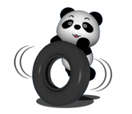 PANPAN of the diet panda. sticker #3080093