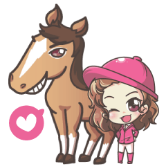 Lauren & Caramelly buddy horse