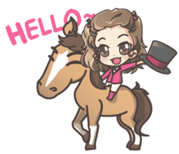Lauren & Caramelly buddy horse sticker #3081355