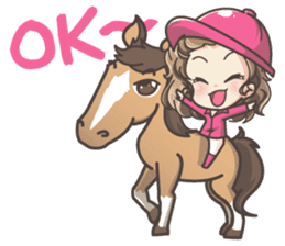 Lauren & Caramelly buddy horse sticker #3081356