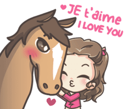 Lauren & Caramelly buddy horse sticker #3081357