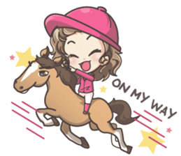 Lauren & Caramelly buddy horse sticker #3081358