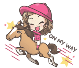 Lauren & Caramelly buddy horse sticker #3081358