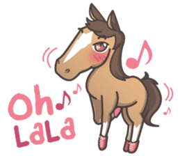 Lauren & Caramelly buddy horse sticker #3081359
