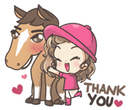 Lauren & Caramelly buddy horse sticker #3081360