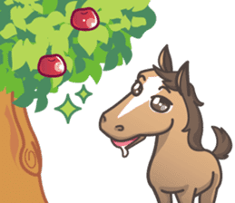 Lauren & Caramelly buddy horse sticker #3081363