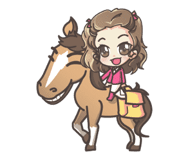 Lauren & Caramelly buddy horse sticker #3081367