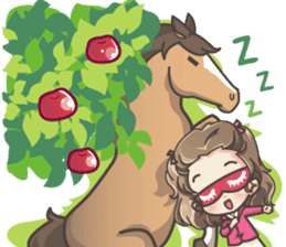 Lauren & Caramelly buddy horse sticker #3081371