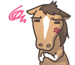 Lauren & Caramelly buddy horse sticker #3081376