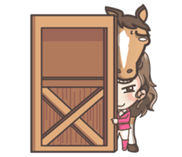 Lauren & Caramelly buddy horse sticker #3081378
