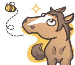 Lauren & Caramelly buddy horse sticker #3081379
