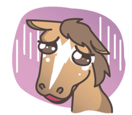 Lauren & Caramelly buddy horse sticker #3081381