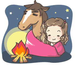 Lauren & Caramelly buddy horse sticker #3081382