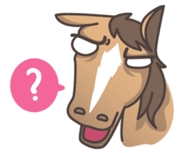 Lauren & Caramelly buddy horse sticker #3081384