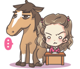 Lauren & Caramelly buddy horse sticker #3081385