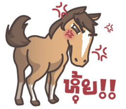 Lauren & Caramelly buddy horse sticker #3081394