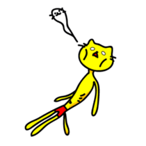 Muscles and sexy cat sticker #3081553