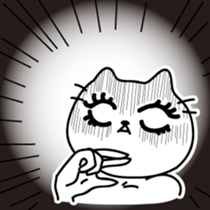 Muscles and sexy cat sticker #3081554